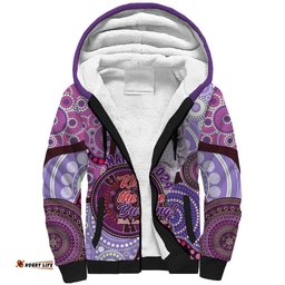 Personalised Australia Koala NAIDOC 2024 Sherpa Hoodie Keep the Fire Burning