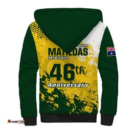 Australia Soccer Sherpa Hoodie Til Its Done Matildas 2024 Happy 46th Anniversary