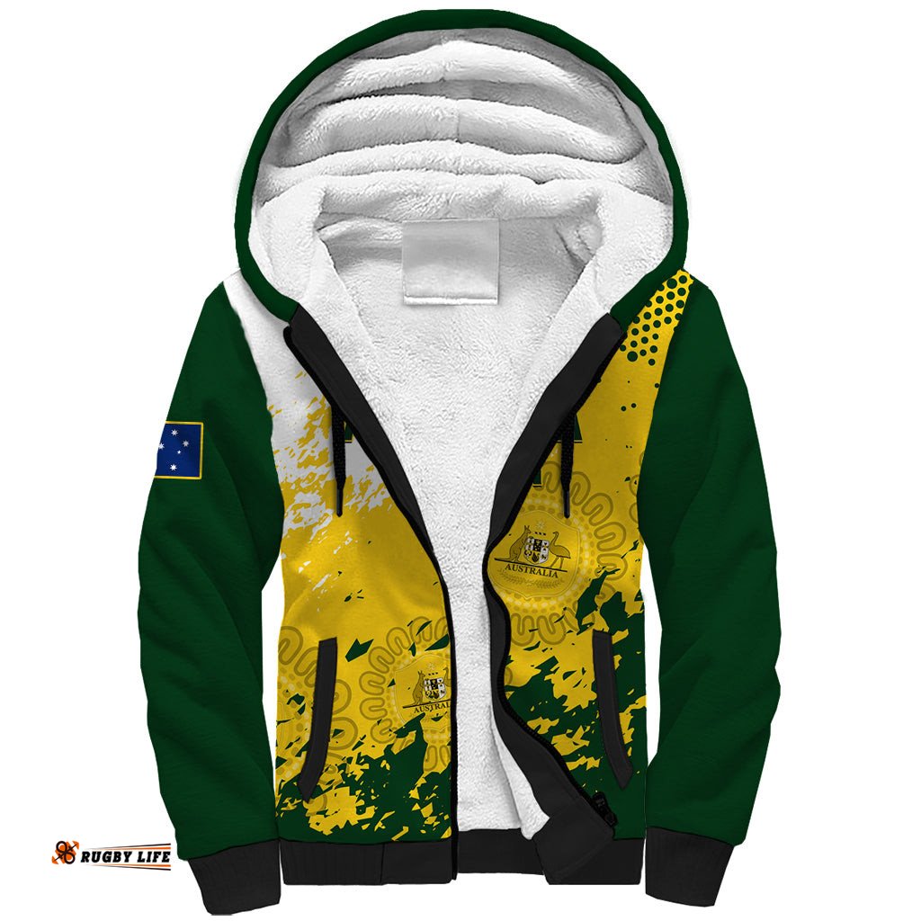 Australia Soccer Sherpa Hoodie Til Its Done Matildas 2024 Happy 46th Anniversary
