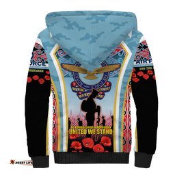 Royal New Zealand Air Force ANZAC Day Sherpa Hoodie Te Tauaarangi o Aotearoa