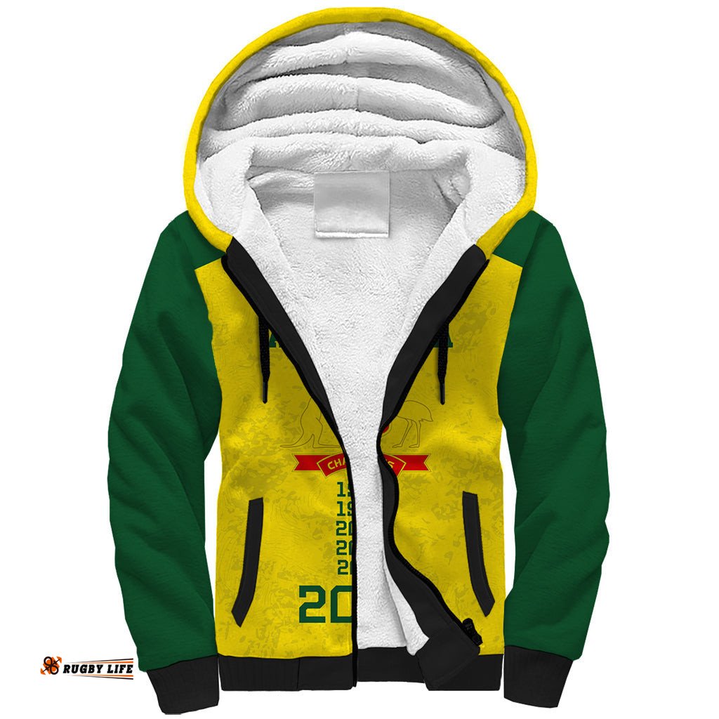 Australia Cricket Sherpa Hoodie History Champions World Cup Unique