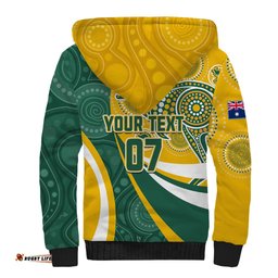 Custom Australia Matildas Indigenous Sherpa Hoodie Go Tilly Special