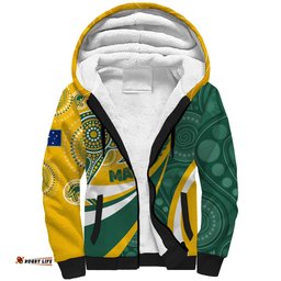 Custom Australia Matildas Indigenous Sherpa Hoodie Go Tilly Special