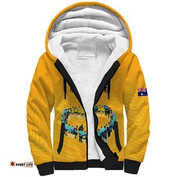 Matildas Til Its Done Custom Sherpa Hoodie Australia Womens Soccer Gold Style
