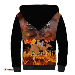 Save Wildlife Australia Sherpa Hoodie Bushfire Awareness