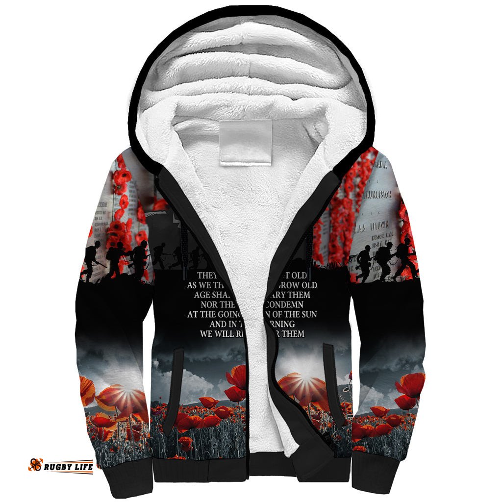 ANZAC DAY Heroes Of The Gallipoli Sherpa Hoodie
