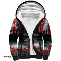ANZAC DAY Heroes Of The Gallipoli Sherpa Hoodie