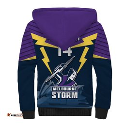 Custom Australia Day Storm Sherpa Hoodie NRL 2024 Sydney Opera House With Map