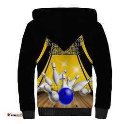 Australia Bowling Sherpa Hoodie I Am A Bowling Pin Curve Style
