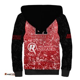 Melbourne Renegades Custom Sherpa Hoodie BBL Cricket Team 2024