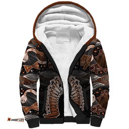 Torres Strait Islander NAIDOC 2024 Sherpa Hoodie Dhari Headdress Indigenous Cultural Spirit