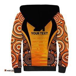 Made Tough Scorchers Custom Sherpa Hoodie Champions BBL13 Aboriginal Version