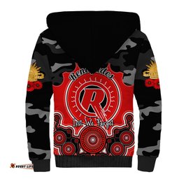 Melbourne Renegades ANZAC 2024 Sherpa Hoodie Lest We Forget Poppy Mix Camouflage