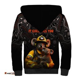 Paws For Australia Sherpa Hoodie Bushfire Awareness Indigenous Aboriginal