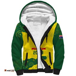 Custom Australia Cricket Sherpa Hoodie History Commemorative World Cup Winners