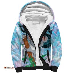 Australia Opal Koala Sherpa Hoodie Aussie Aboriginal Art