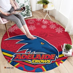 Adelaide Crows Football Christmas Round Carpet Merry Xmas 2023 Mix Aboriginal Art
