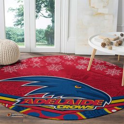 Adelaide Crows Football Christmas Round Carpet Merry Xmas 2023 Mix Aboriginal Art