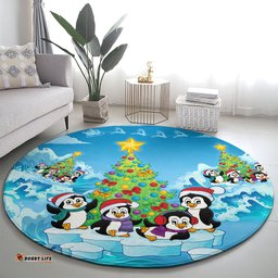 Its Penguin ing To Look A Lot Like Christmas Round Carpet