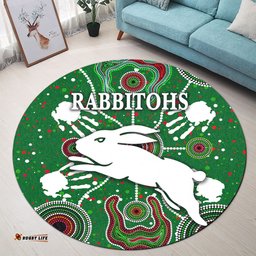 South Sydney Rabbitohs Round Carpet Special Indigenous Green