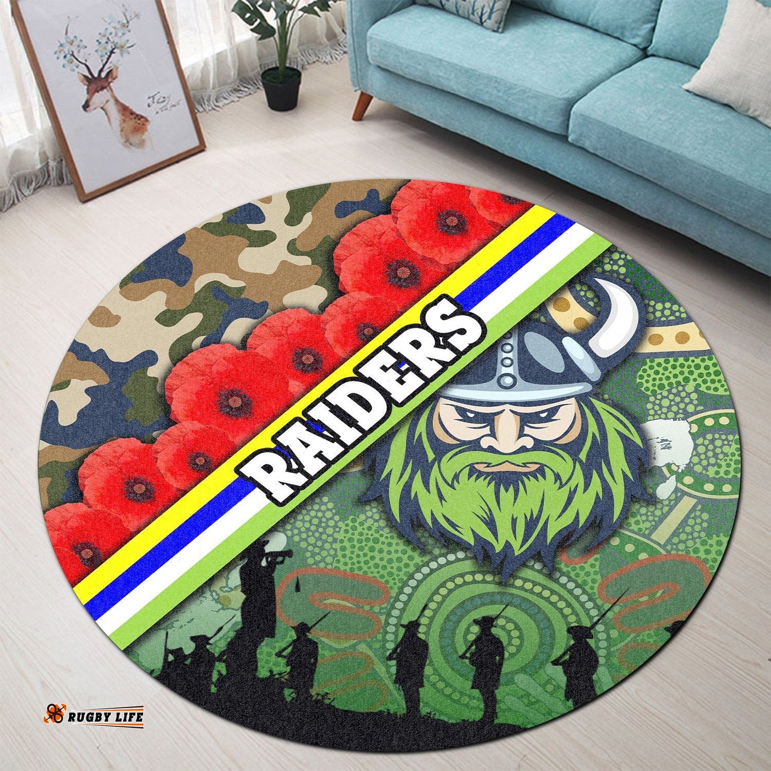 Raiders Round Carpet Canberra Anzac Day
