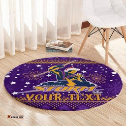 Custom Storm Rugby Round Carpet Chirstmas Vibe 2023