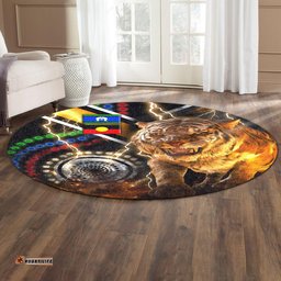 Wests Tigers Naidoc Week Round Carpet Version Aboriginal Tiger 3D