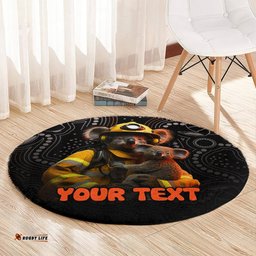 Personalised Paws For Australia Round Carpet Bushfire Awareness Indigenous Aboriginal