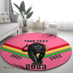 Personalised NRL Panthers Round Carpet Premiers 2023 Three Peat Proud Of Our Boys Pink