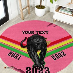 Personalised NRL Panthers Round Carpet Premiers 2023 Three Peat Proud Of Our Boys Pink