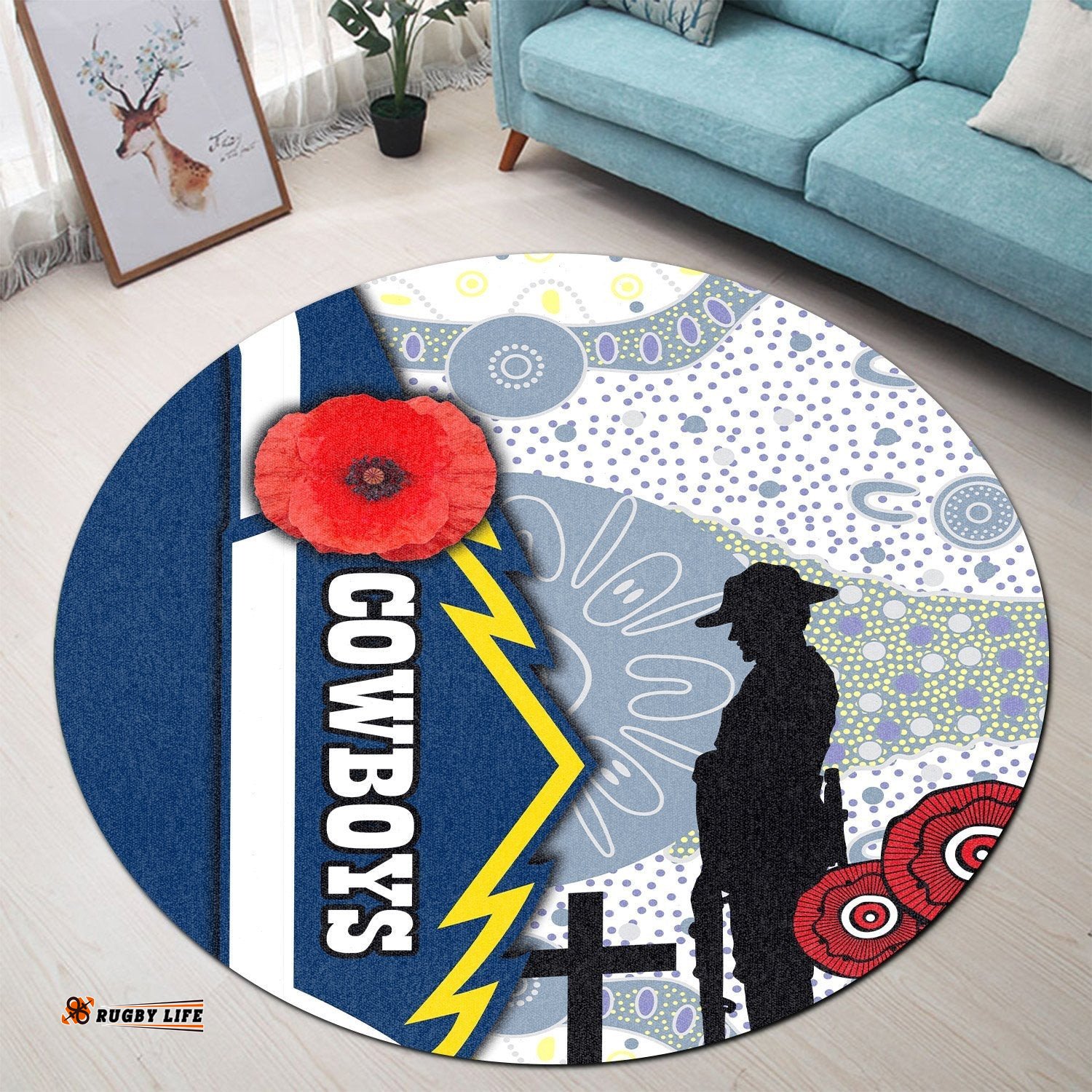 Cowboys Round Carpet North Aboriginal Anzac Day