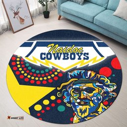 Cowboys Naidoc Week Round Carpet North Aboriginal Star Style