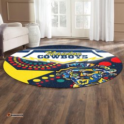 Cowboys Naidoc Week Round Carpet North Aboriginal Star Style