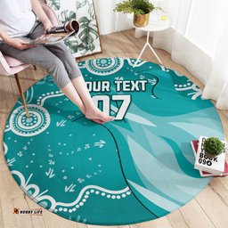 Custom Brisbane Cricket Indigenous Round Carpet Feel The Heat