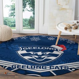 Geelong Football Christmas Round Carpet Merry Xmas 2023 Mix Aboriginal Art