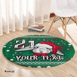 Custom Rabbitohs Rugby Round Carpet Glory Glory The South 2023 Christmas Vibe Unique