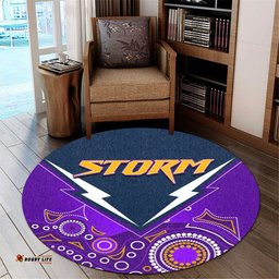 Melbourne Storm Round Carpet Aboriginal