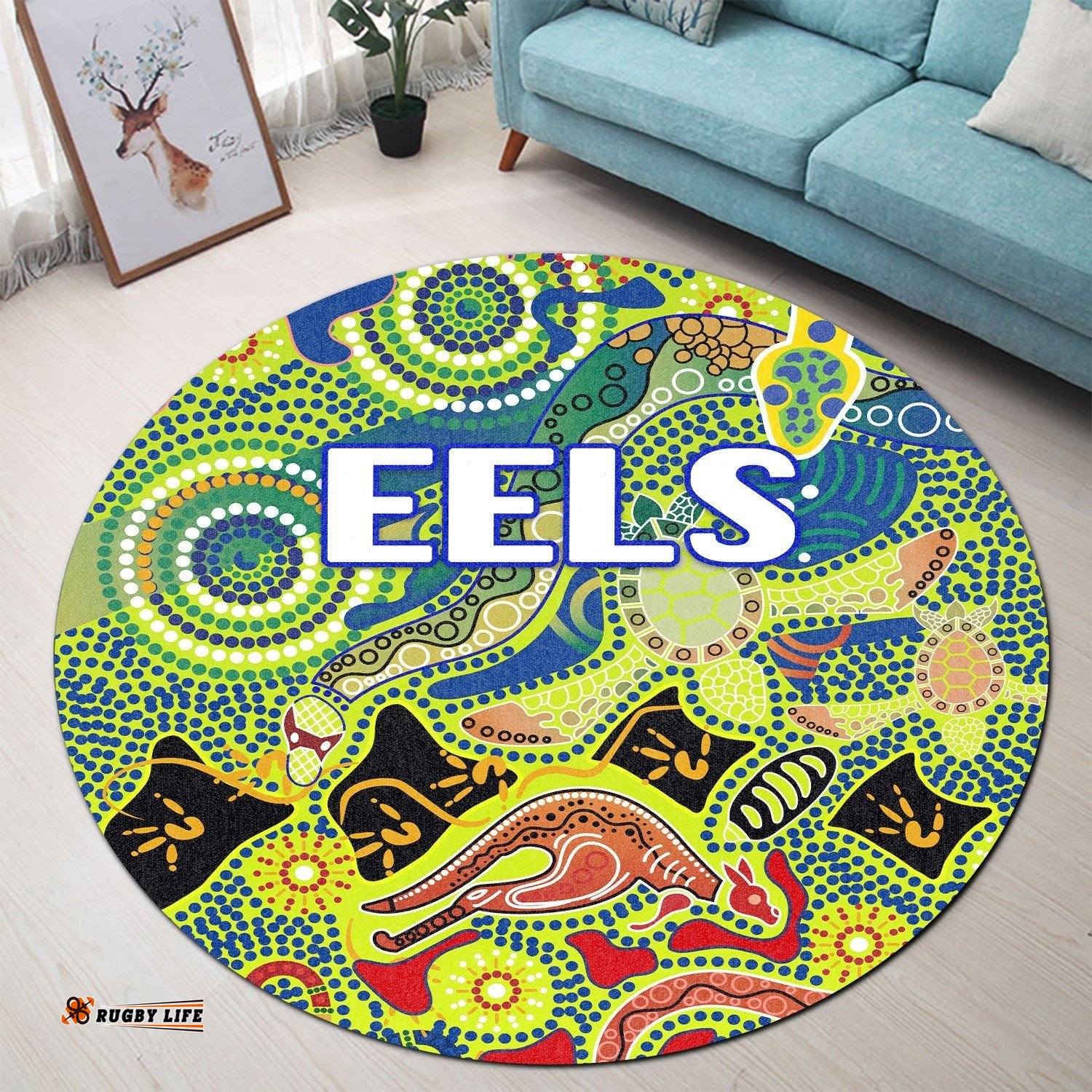 Parramatta Round Carpet Eels Unique Indigenous