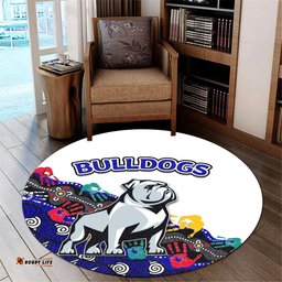 Naidoc Bulldogs Round Carpet Aboriginal Hand
