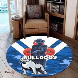 Bulldogs Round Carpet Anzac Day Army Patterns