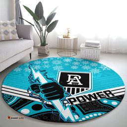 Port Adelaide Football Christmas Round Carpet Merry Xmas 2023 Mix Aboriginal Art