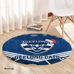 Geelong Football Christmas Round Carpet Merry Xmas 2023 Mix Aboriginal Art