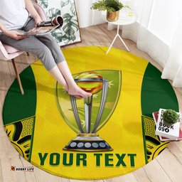 Custom Australia Cricket Round Carpet World Cup Go Champions 2023 Indigenous