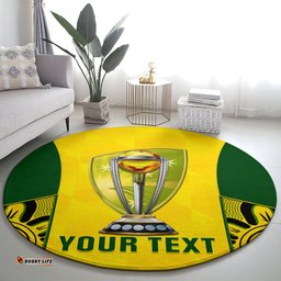 Custom Australia Cricket Round Carpet World Cup Go Champions 2023 Indigenous
