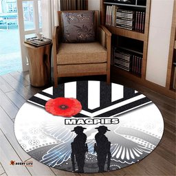 Magpies Round Carpet Collingwood Anzac Day Special Version