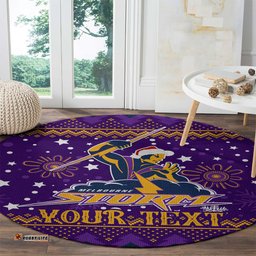 Custom Storm Rugby Round Carpet Chirstmas Vibe 2023