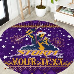 Custom Storm Rugby Round Carpet Chirstmas Vibe 2023