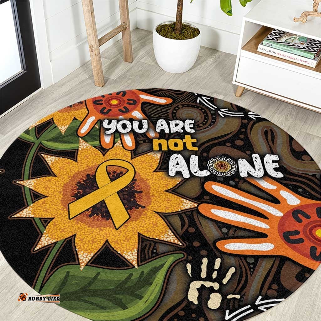 Australia Indigenous Round Carpet You Are Not Alone