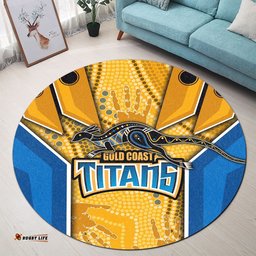 Titans Round Carpet Gold Coast Aboriginal Armor Version