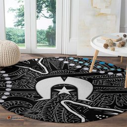 Torest Trait Islands Mix Crocodine Aboriginal Pattern Round Carpet TS04